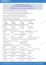 Đề thi giữa kì 2 Tiếng Anh 8 iLearn Smart World - Đề số 1